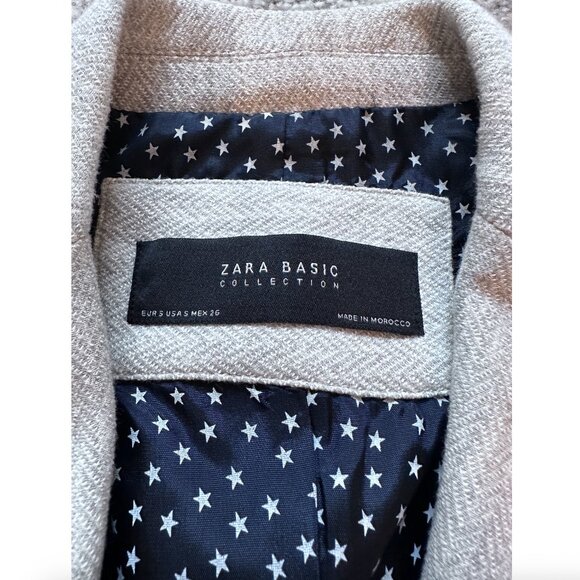 Zara Collection Blazer Light Grey Herringbone - Picture 4 of 4